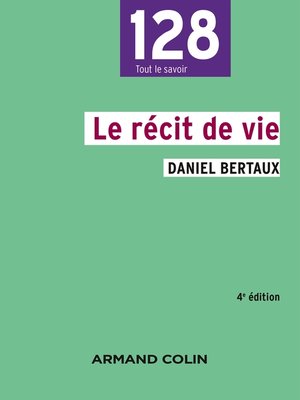 cover image of Le récit de vie--4e édition